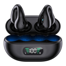 Wireless Bluetooth Headset Bone Conduction Clip-Ear TWS Waterproof Noise Reduction for Running and Sports