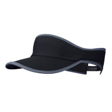Packbarer, weicher, elastischer Hut für Tennis, Golf,-Schwarz