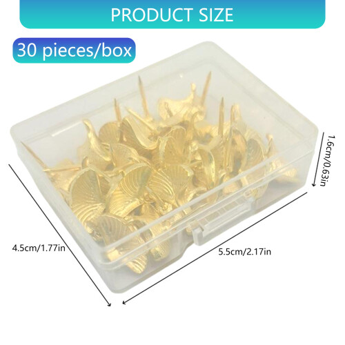 Safe Design Push Pins Set with Storage Box for Wall Decorations 2