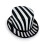 Black White Themed Magicians Hat-Black and white stri 5