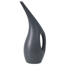 Watering Can with Long Spout for Indoor Plants, Plastic Garden Pot Dark Grey, Precision Flow