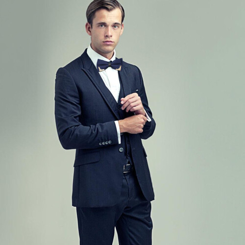 Modische Herren-Fliege für lässige Outfits, leichtes Polyester-1 2