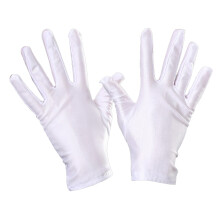 Adult White Gloves for Funeral Formal Tuxedo Parades-Adult L