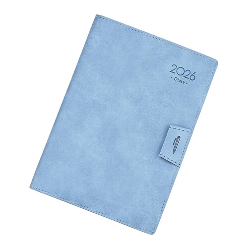 2026 Daily Leather Academic Journal Notebook for Daily-Sky Blue