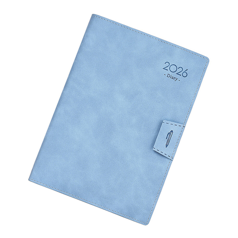 2026 Daily Leather Academic Journal Notebook for Daily-Sky Blue