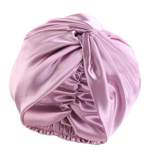 Elegante, gedrehte Haarhaube mit Knoten-Design,-Lila