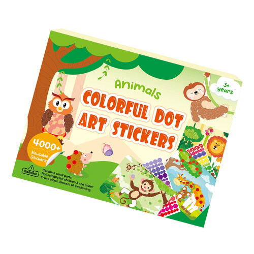 Dot Art-Aufkleber für Kinder, sichere-Tier