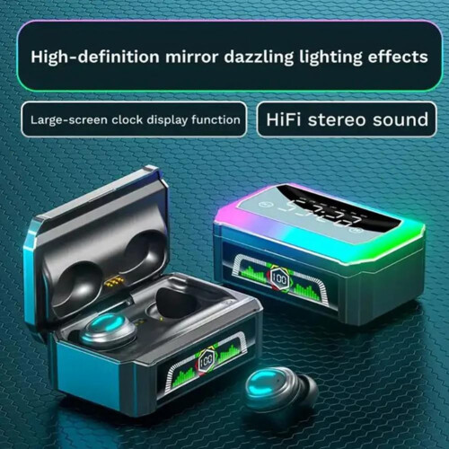 Bluetooth Headset with Noise Reduction and Low Latency for Mobile Gaming and Computer Use, Compatible with All Devices 2
