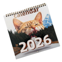 2026 Wandgemonteerde maandkalender 12 maanden van januari tot-1