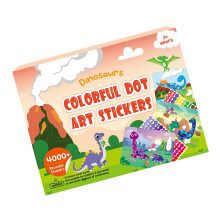 Fun Educational Cartoon Dot Art Sticker Pack Children-Princess
