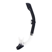 Snorkel For Adventurers, Comfort Swivel Adapter Enhances Wearability, High Flow Purge Ensures Rapid Water Removal (Transparent Black)