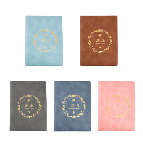 2026 Weekplanner Hervulbare 6 Ringen Binder Academische-grijs 1