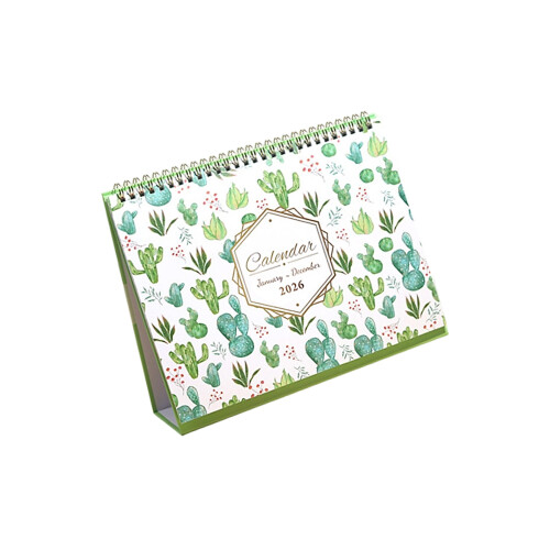 2026 Tabletop Monthly Calendar Twin-Coil Binding Academic-4