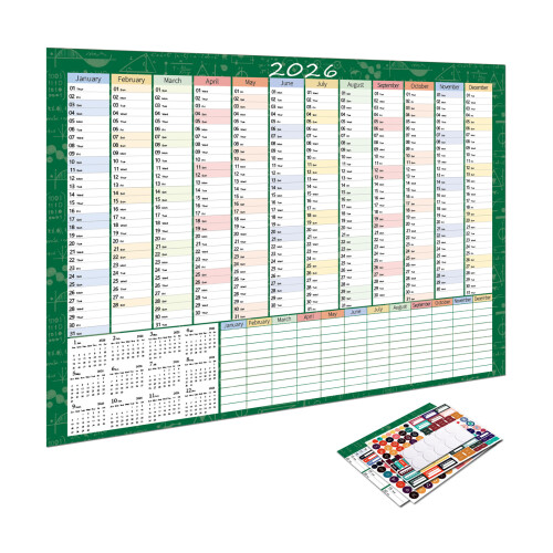 2026 wall calendar, poster-Styles weeklys planner with-4 2
