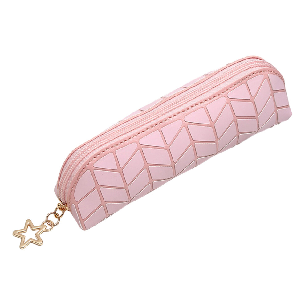 Pink Pencil Pouches Makeup Bag Pen Case Desktop Pen Holders