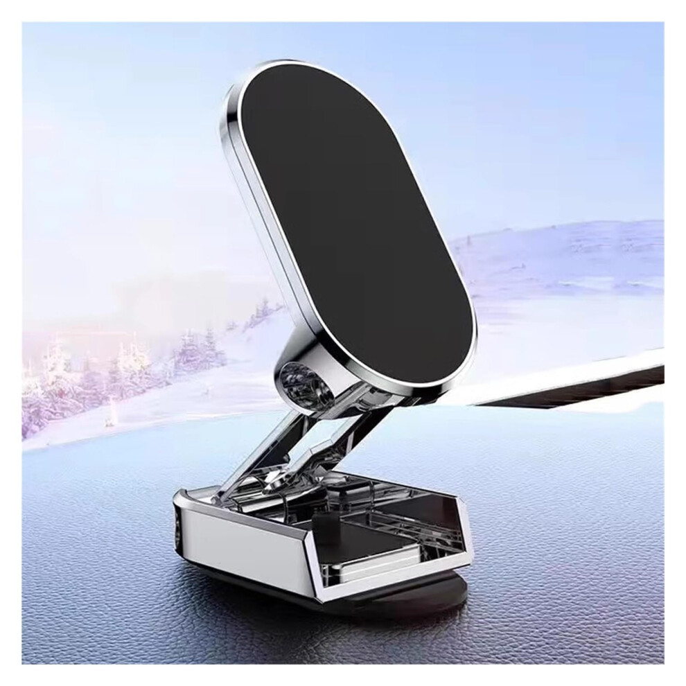 Car Phone Holder With Magnetic Lock, 360 Rotation, Adjustable Foldable Dashboard Mount 9001264917708