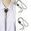 Collier cravate Bolo avec chapeau de Cowboy avec décor de blé-C 4