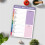 Weekly Meal Planning Tear Off Food Journal Notepad With Thick 7