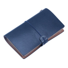 Travel Size A6 Diary Notebook Interchangeable Pages-Navy Blue