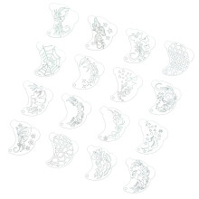 Precisions Face Art Tools with Reusable PET Sheets Drawing-D49