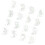 Washable Cosmetic Pattern Templates PET Texture for Quick-D76 1