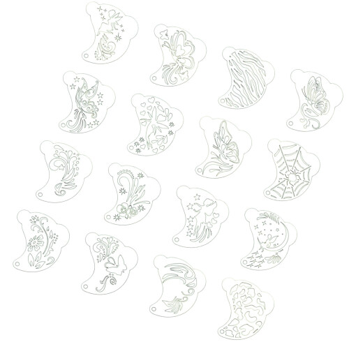 Washable Cosmetic Pattern Templates PET Texture for Quick-D76