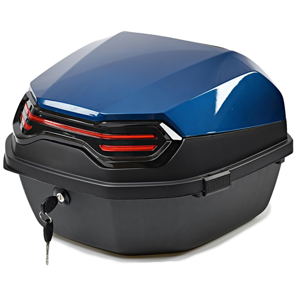 Waterproof Motorcycle Case With Lock, 35L Hard Luggage Tail Box For Helmet And Scooter 9119770680358