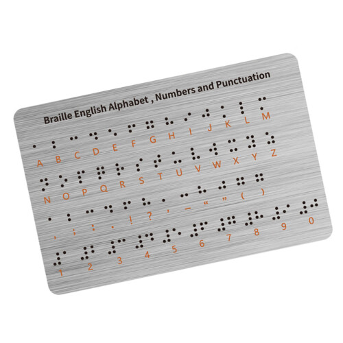 Tableau d'apprentissage Tactile en Braille pour étudiants