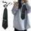 Verstellbare, vorgebundene Vintage-Krawatte, Studentenuniform, 2