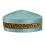 Atmungsaktive jüdische Yarmulke-Mützen, perfekt-Blauer Goldfaden 1