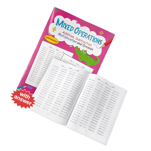 Multiplication Division Practice Workbook-Mixed operations