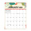 Planificateur de calendrier mural 2026 avec blocs- abstraction 1