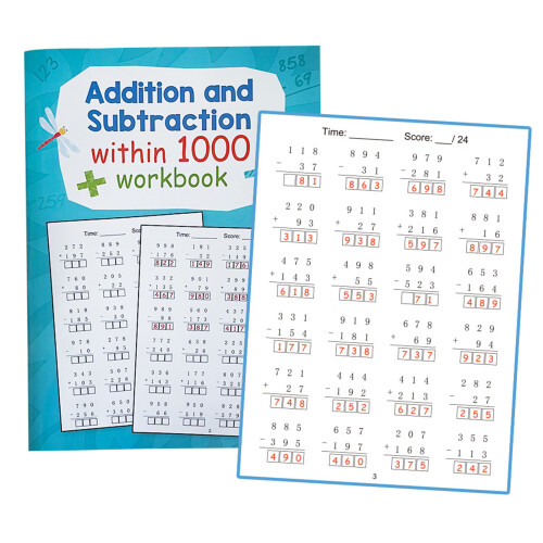 Progressive Math Exercises Practice Book-Addition or subtract