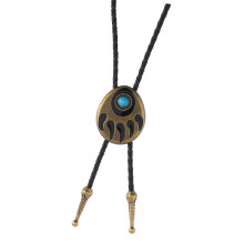 Elegante Krawatte mit Türkis-Akzent, verstellbare-Bronze
