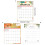 Planificateur de calendrier mural 2026 avec blocs- abstraction 5