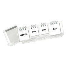 Office Organizer Perpetuals Acrylic Calendar Visible Date