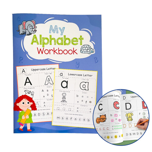 Beginnershandschrifttraining Tracing-werkmap met-Blauw model 2