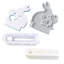 Heart Candle Holder Resins Molds Clay Molds Flame-rabbit 4 D