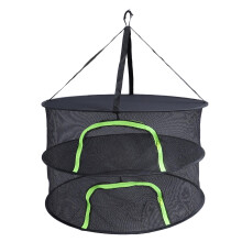 Herb Drying Rack, 2 Tier Mesh Hanging Dryer with Zippered Closure for Outdoor Plant and Flower Drying