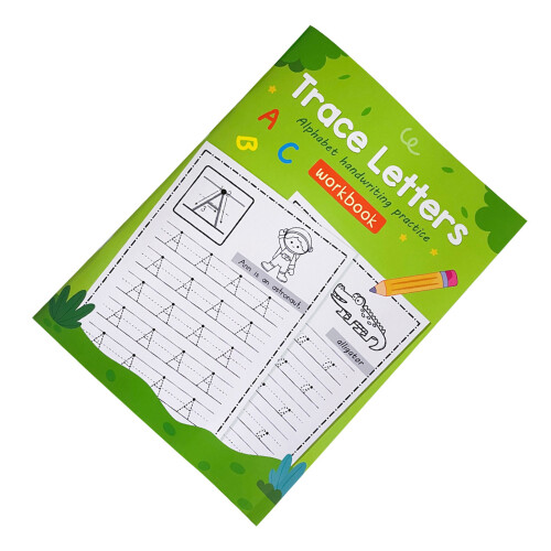 Reusable Preschool Writing Coloring Workbook For-Green model