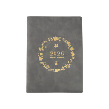 Planificateur hebdomadaire rechargeable 2026 avec pages-gris