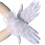 2er-Pack Blumenmuster-Handschuhe für Damen, kurze Spitze,-Weiß 1