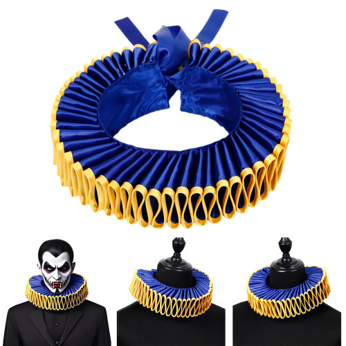 Historisches Reenactment-Halsband, gerüschter Kunstkragen für 1