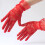 2er-Pack Blumenmuster-Handschuhe für Damen, kurze Spitze,-Weiß 6