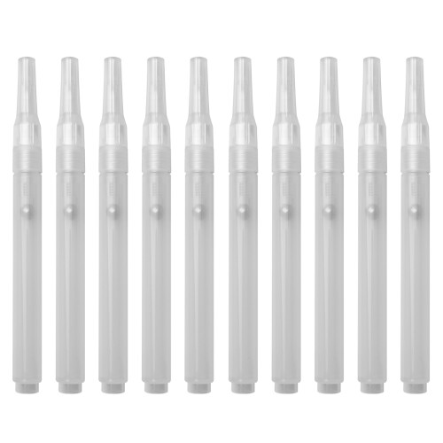 10Pcs Empty Paint Pen Soft Brush Tip Clear Empty Acrylic Marker