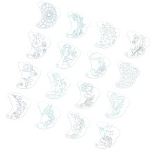 Creative Expression Face Stencil Set Washable Surfaces-D77