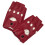 Punk-Halbfingerhandschuhe mit Mesh-Akzenten, rebellischer-Rot 1