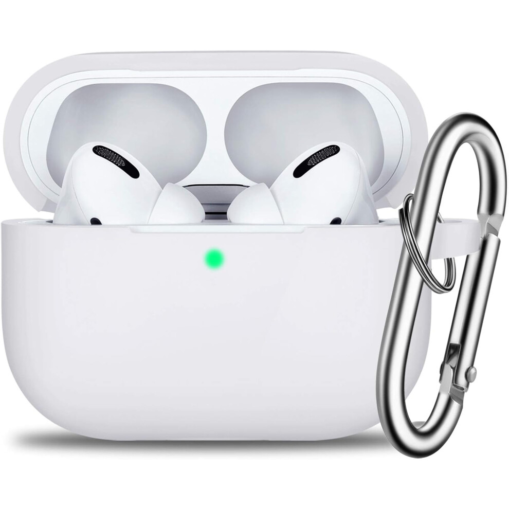 Protective Cover For Airpods Pro, Shock-Proof Silicone Skin With Durable Carabiner, Multi Unique Colors, Wireless Charging Support For Apple Airpods P 9420858479154