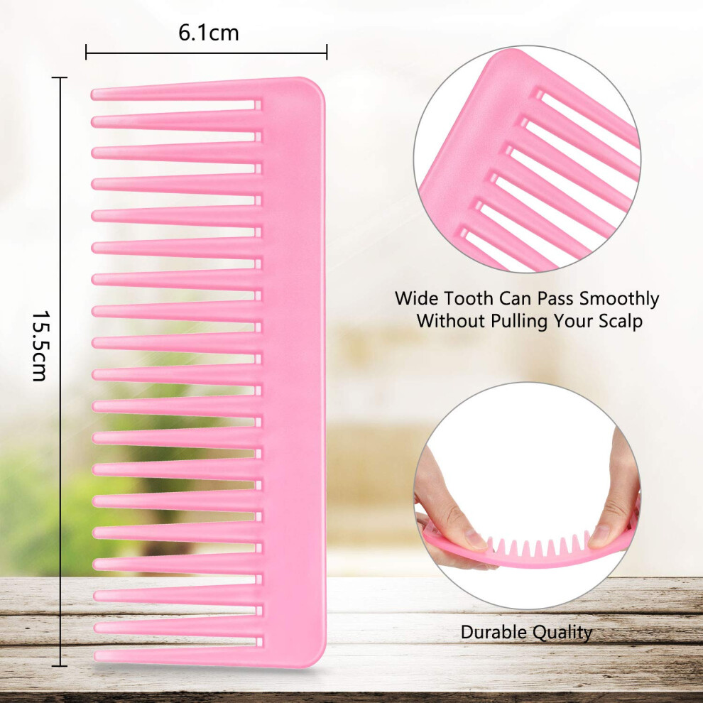 Professional Wide Tooth Detangling Comb For Long And Curly Hair, Circular Wide Combs Enhance Your Hair Care Routine With Anti-static Features For