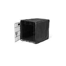 Dog Metal Crate Cover Universal Fit for 2248 Inch Middle Dog Crate UV Waterproof Black 42 Inch Patio Pet Cage Cover